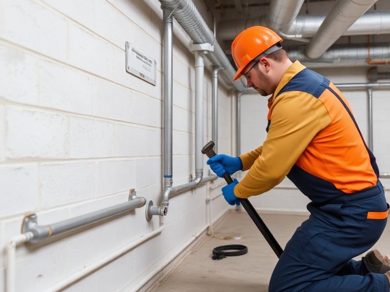 Basement pipe replacement