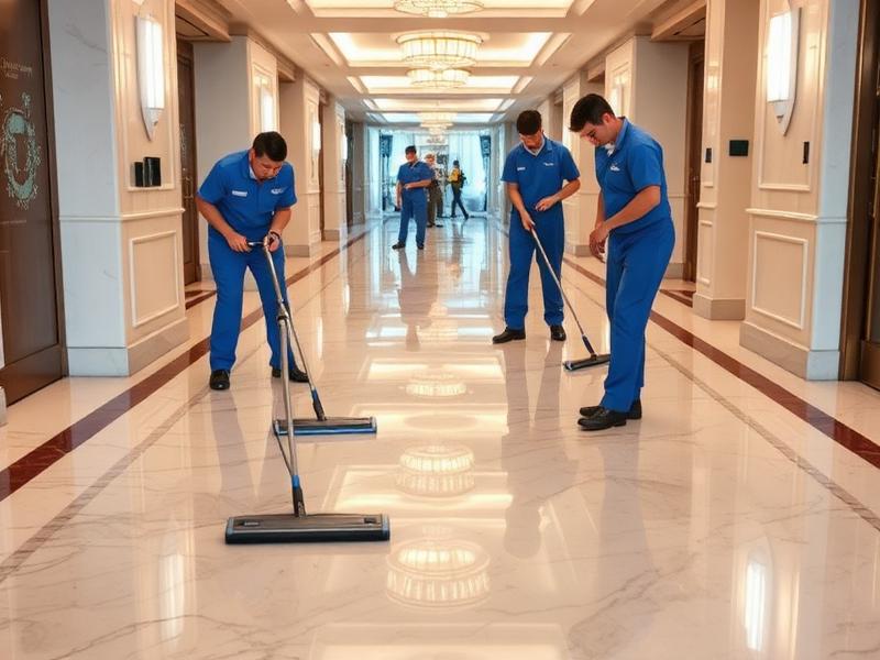 Hotel lobby restoration